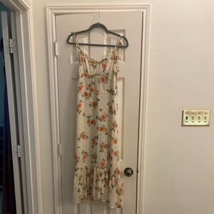 Vici Cream Floral Maxi Dress